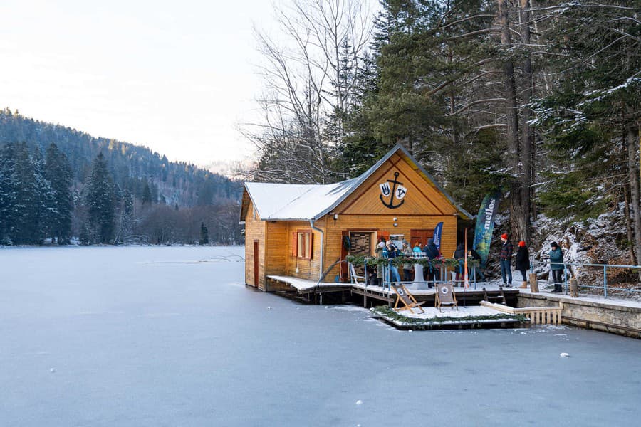 Sauna na tajchu bude