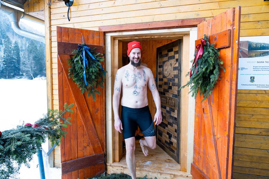 Sauna na tajchu bude