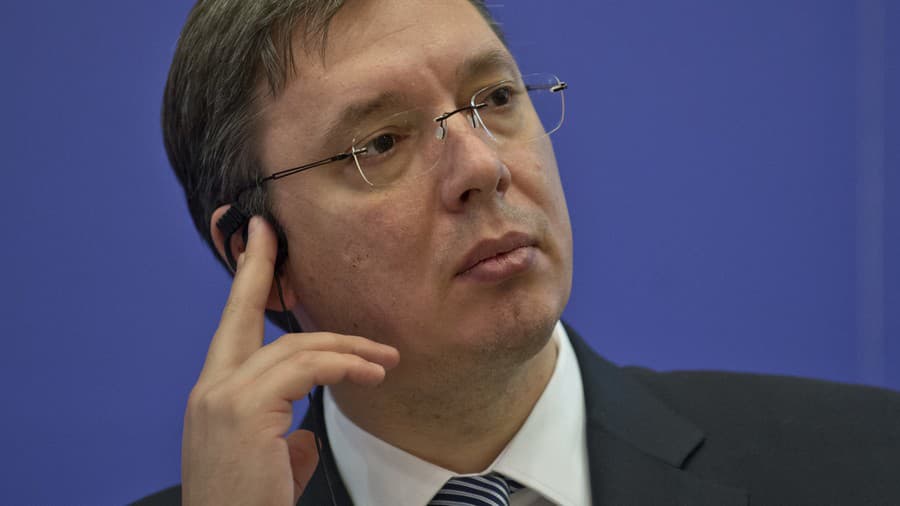 Srbský prezident Aleksandar Vučič.