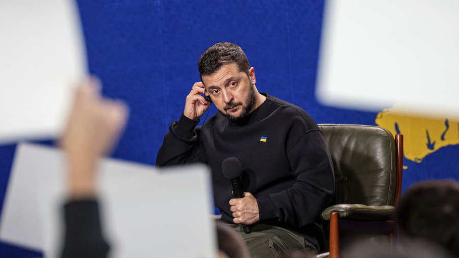 Ukrajinský prezident Volodymyr Zelenskyj.