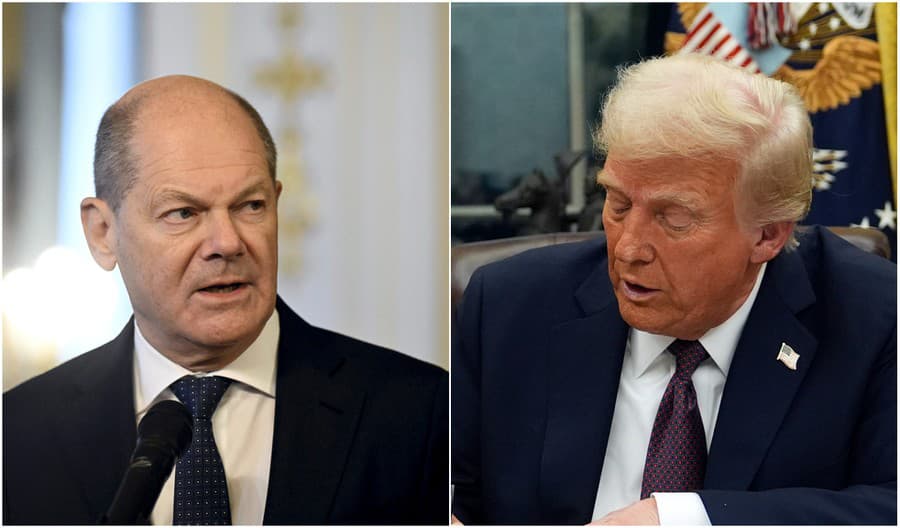 Olaf Scholz a Donald