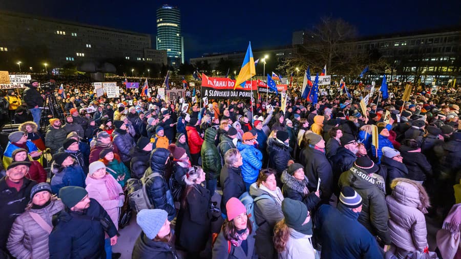 Snímky z protestu Slovensko