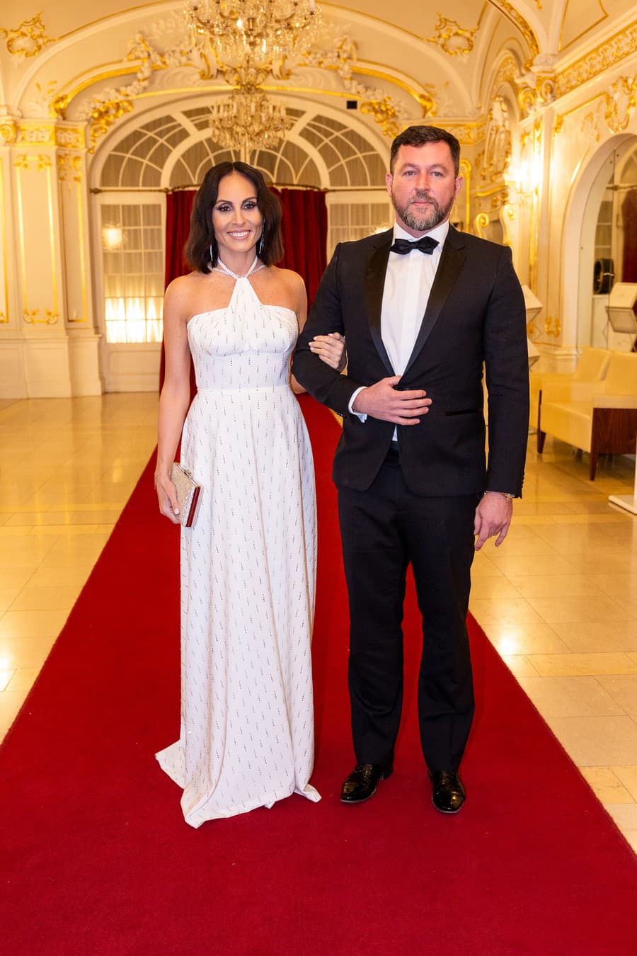 Prešporský bál. Na snímke Zuzana Dolinková a Marek Brezničan.