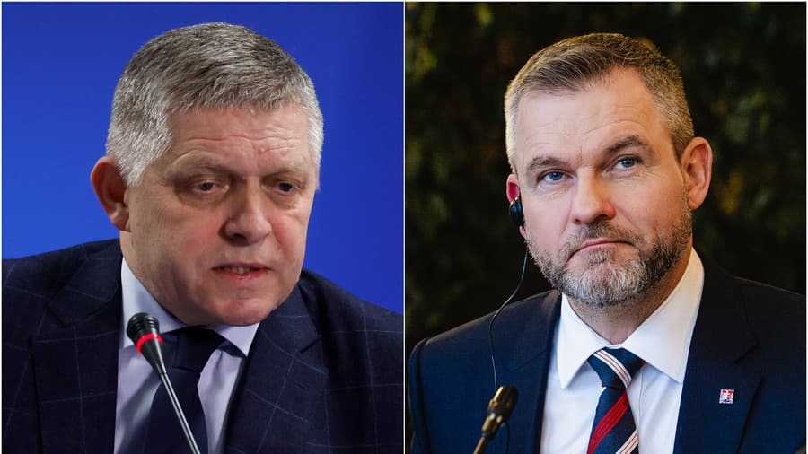 Premiér Robert Fico (vľavo) a prezident Peter Pellegrini