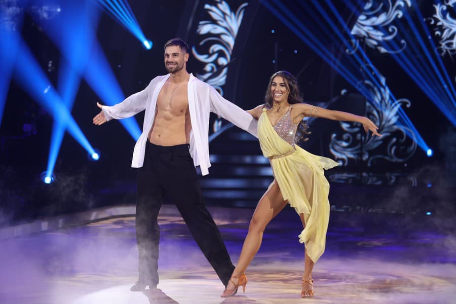 Prvé kolo 10. série Let's Dance. Na snímke ​Adam Šedro a Jasmin Affašová.