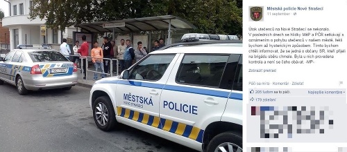 Status polície v mestečku Nové Strašecí asi tamojších Slovákov nepotešil.