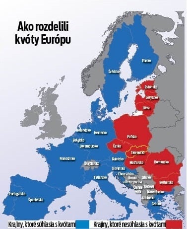 Ako rozdelili kvóty Európu