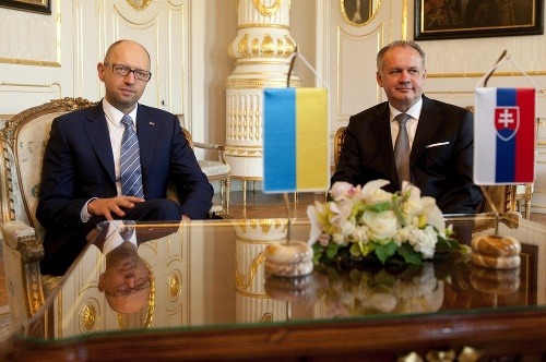 Ukrajinský premiér prišiel na Slovensko za prezidentom Andrejom Kiskom. 