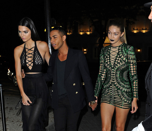 Kendall, Olivier a Gigi si vyrazili na večeru.