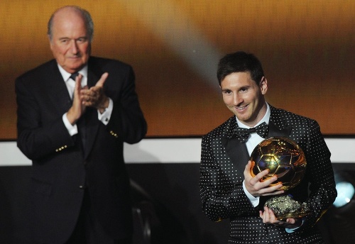 Lionel Messi sa stal víťazom prestížneho ocenenia Zlatá lopta FIFA 2012.