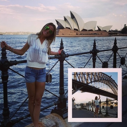 Daniela Hantuchová sa v Sydney odfotila vo veľkých slnečných okuliaroch.