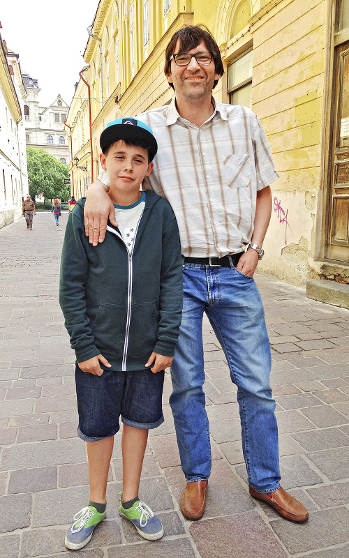 Filip (10) s oteckom Jozefom (45), Košice