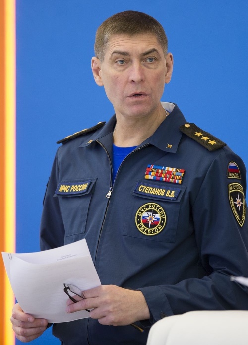 Ruský minister pre krízové situácie Vladimír Stepanov.