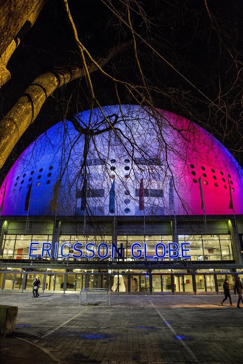 The Ericsson Globe Arena v Štokholme.