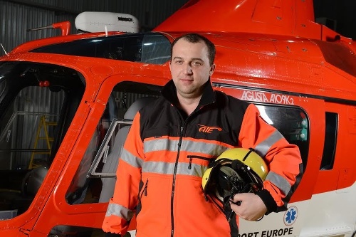Letecký záchranár Marek Svitana.  