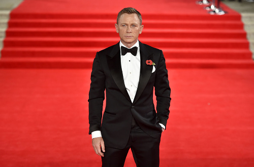 Daniel Craig na premiére bondovky Spectre.