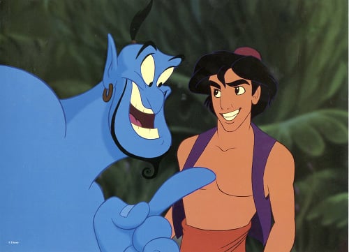 Predlohou pre postavičku Aladina sa stal známy herec.