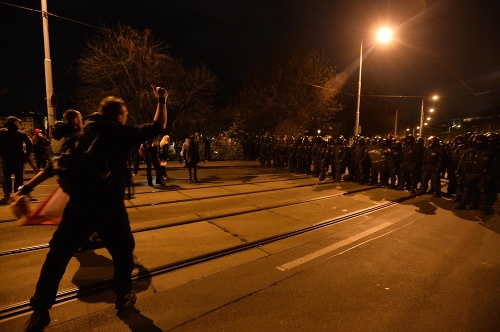 Demonštrácie v Prahe 17. novembra 2015.