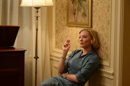 Cate Blanchett v dráme Carol.