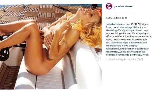 Takto sa Pamela radovala na Instagrame.