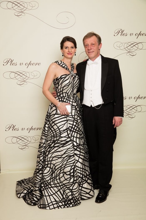 Šéf spoločnosti Orange Pavol Lančarič s manželkou.