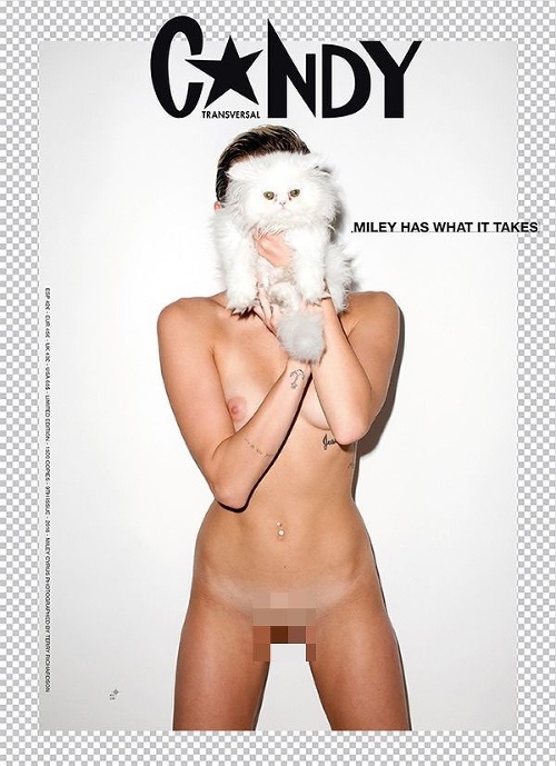 Miley Cyrus na fotkách pre Candy magazine.