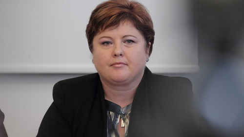 Predsedníčka Odborového združenia sestier a pôrodných asistentiek Monika Kavecká. 