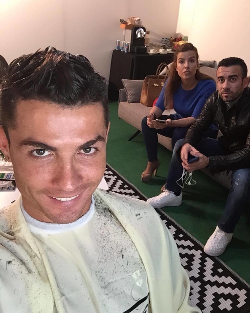 Ronaldova selfie, zachytená počas prestávky medzi fotením pre jeho novú reklamu.