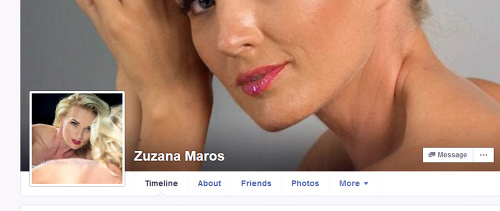 Na sociálnej sieti sa herečka prezentuje ako Zuzana Maros.