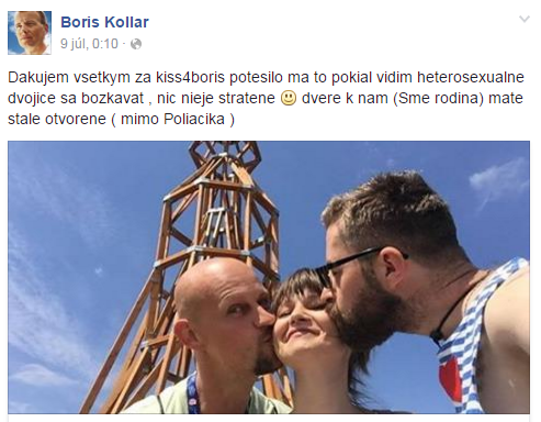 Takto reagoval Boris Kollár na bozky. 