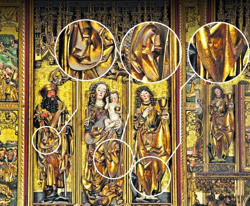 Majster Pavol použil techniku ucha aj na sochách legendárneho najvyššieho dreveného gotického oltára na svete.