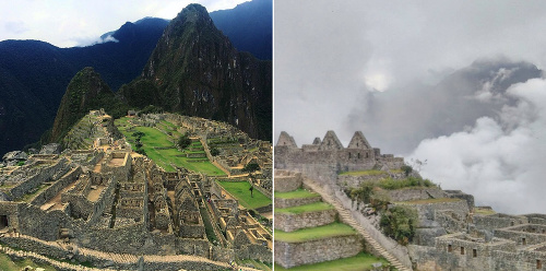 Machu Picchu v Peru. 
