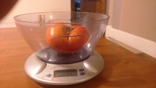 Pavlova paradajka váži 392 gramov.