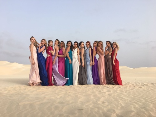 Finalistky Miss Slovensko 2017 počas sústredenia na Kapverdských ostrovoch.