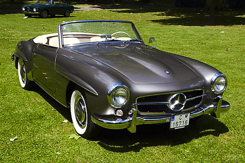 Mercedes-Benz 190 SL, rok výroby: 1960. Cena: 143-tisíc eur.