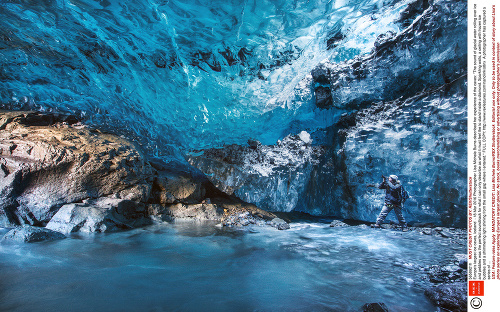 Jaskyňa sa v lete roztápa a zamrznutý vodopád opäť ožíva.
