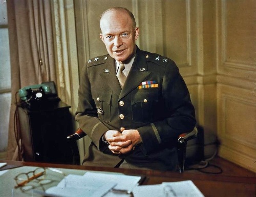 Generál a neskorší prezident Dwight Eisenhower