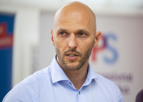 Predseda politického hnutia Progresívne Slovensko (PS) Michal Truban.