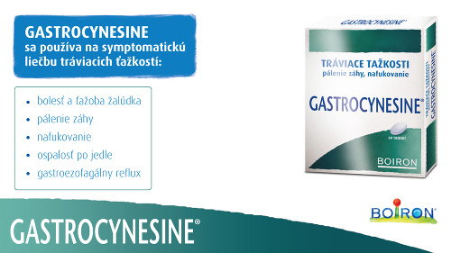 Gastrocynesine® – jednoduchá prvá pomoc pri zažívacích problémoch
