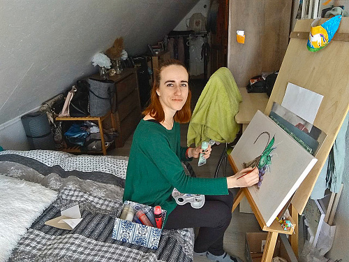 Patrícia (22), Moravské Lieskové (okr. Nové Mesto nad Váhom): Maľujem a čítam