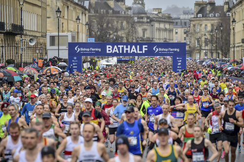 Účasť na polmaratóne v Bath. Konal sa v nedeľu 15. marca.