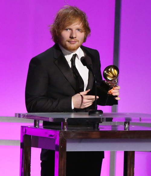 Ed Sheeran získal cenu Grammy za svoju skladbu 