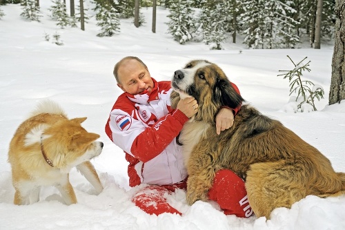 Bulharský ovčiak Buffy a Vladimir Putin