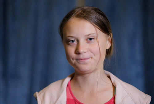 Švédska aktivistka za ochranu klímy, tínedžerka Greta Thunbergová.