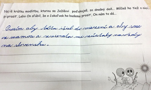Emka píše česky aj slovensky, z jej vyznaní v škole mrazí.