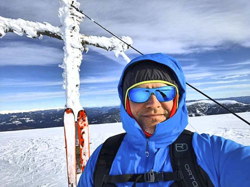 Andrej Hrnčiar si užíval lyžovačku v Rakúsku.