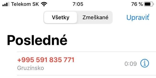 Ak vám volá neznáme číslo z Gruzínska, nevolajte naspäť.