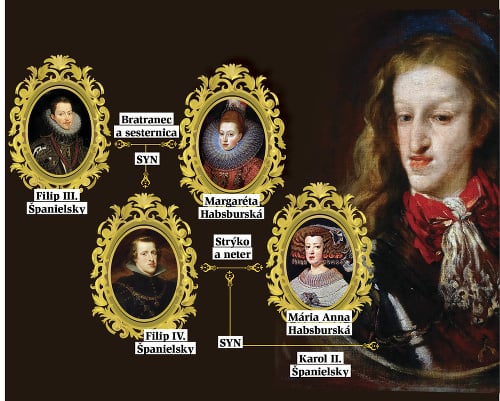 Manželstvá medzi rodinnými príslušníkmi v habsburskej monarchii boli bežné. 