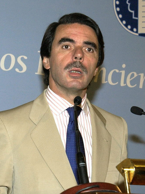 Španielsky expremiér José María Aznar na archívnej snímke z roku 2002
