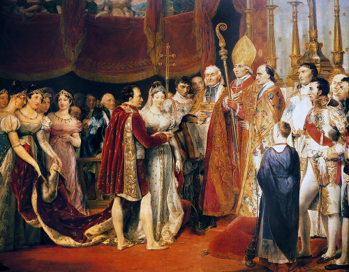 Napoleon Bonaparte počas svadby s Jozefínou